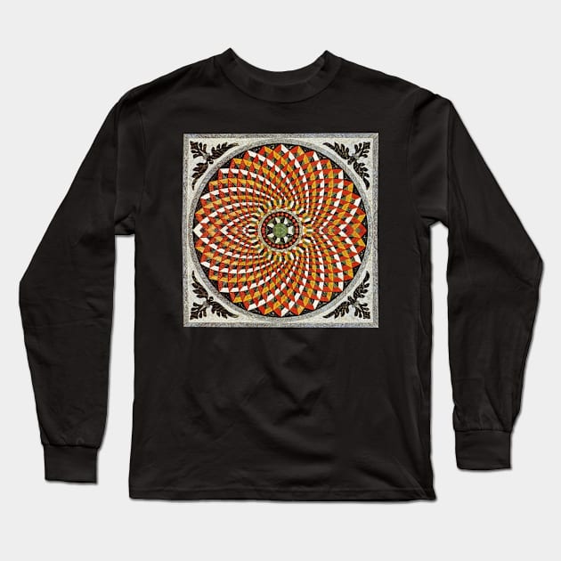 Byzantine Mosaic Design Long Sleeve T-Shirt by ArtShare